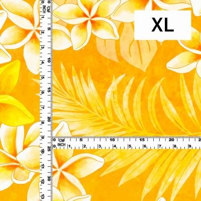 Hula Fabric / Plumeria Lei / JKH-648-YE