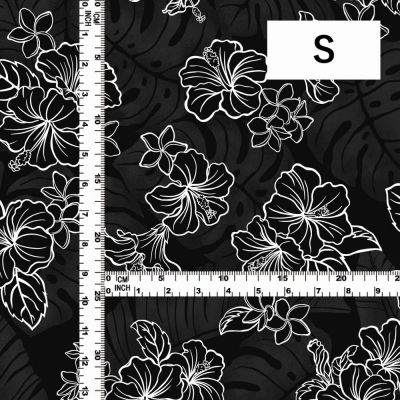 Hula Fabric / Hibiscus / JKH-652-BK