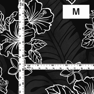 Hula Fabric / Hibiscus / JKH-652-BK