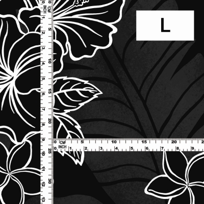 Hula Fabric / Hibiscus / JKH-652-BK