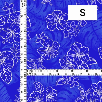 Hula Fabric / Hibiscus / JKH-652-BL