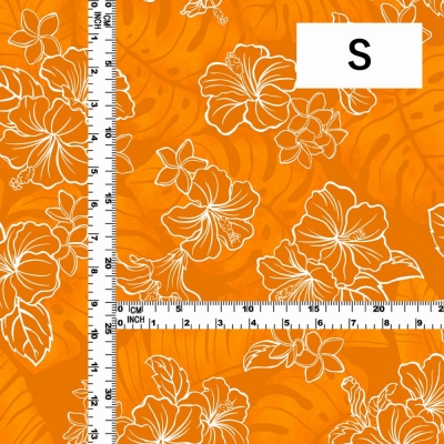 Hula Fabric / Hibiscus / JKH-652-OR