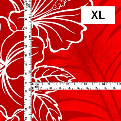Hula Fabric / Hibiscus / JKH-652-RD