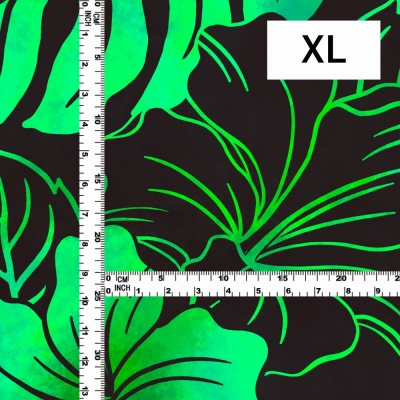 Hula Fabric / Hibiscus / JKH-654-BKGR