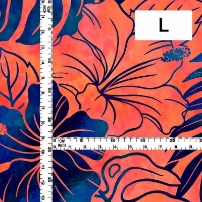 Hula Fabric / Hibiscus / JKH-654-ORBL