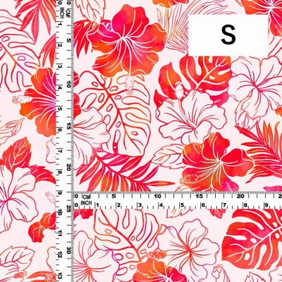 Hula Fabric / Hibiscus / JKH-654-WHRD
