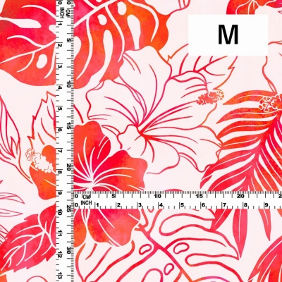Hula Fabric / Hibiscus / JKH-654-WHRD