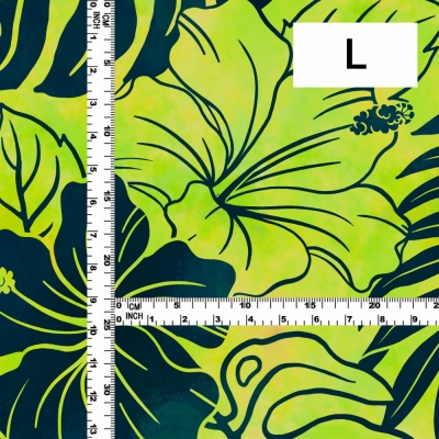 Hula Fabric / Hibiscus / JKH-654-YEGR