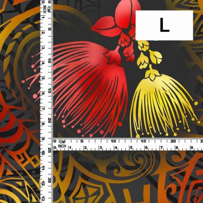 Hula Fabric / Kahiko & Lehua / JKH-660-BK