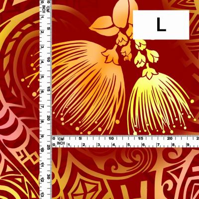 Hula Fabric / Kahiko & Lehua / JKH-660-RD