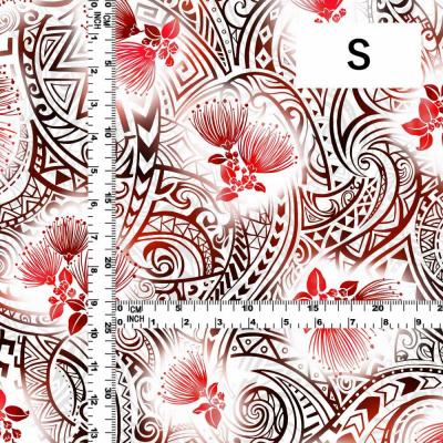 Hula Fabric / Kahiko & Lehua / JKH-660-WH