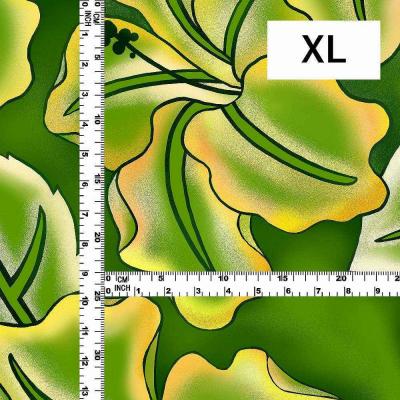 Hula Fabric / Hibiscus / JKH-662-GRYE