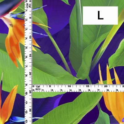 Hula Fabric / Bird of Paradise / JKH-668-PU
