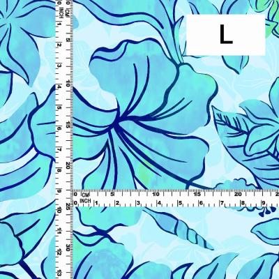 Hula Fabric / Hawaiian Flower / JKH-670-BL