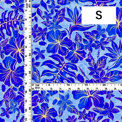 Hula Fabric / Hawaiian Flower / JKH-670-RBL