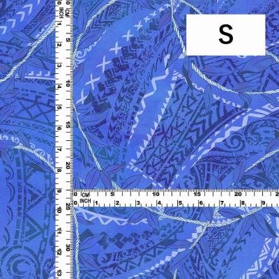 Hula Fabric / Leaf Lei & Kahiko / JKH-672-BL