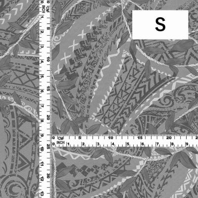 Hula Fabric / Leaf Lei & Kahiko / JKH-672-GY