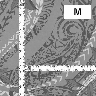 Hula Fabric / Leaf Lei & Kahiko / JKH-672-GY
