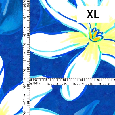 Hula Fabric / Tiare & Monstera / JKH-676-BL