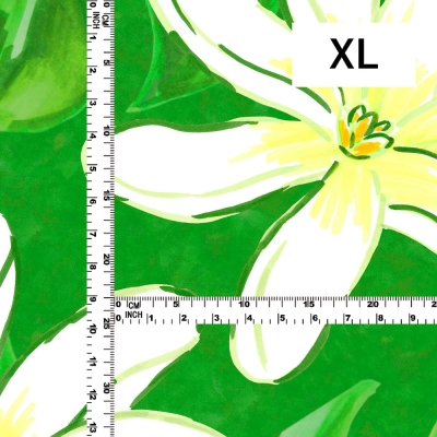 Hula Fabric / Tiare & Monstera / JKH-676-GR