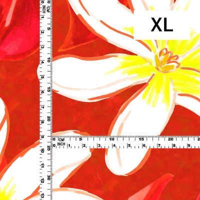 Hula Fabric / Tiare & Monstera / JKH-676-RD