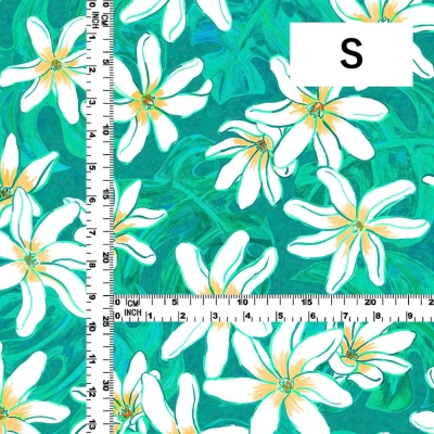 Hula Fabric / Tiare & Monstera / JKH-676-TBL