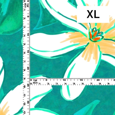 Hula Fabric / Tiare & Monstera / JKH-676-TBL