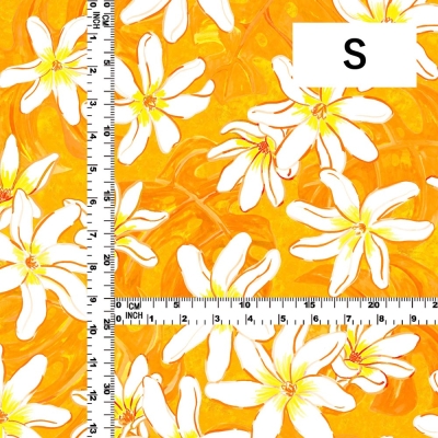 Hula Fabric / Tiare & Monstera / JKH-676-YE