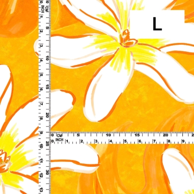 Hula Fabric / Tiare & Monstera / JKH-676-YE