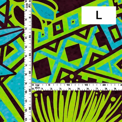 Hula Fabric / Kahiko & Lehua / JKH-680-GRBL