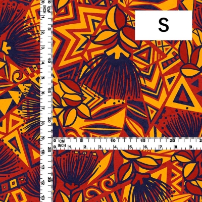 Hula Fabric / Kahiko & Lehua / JKH-680-NVYE