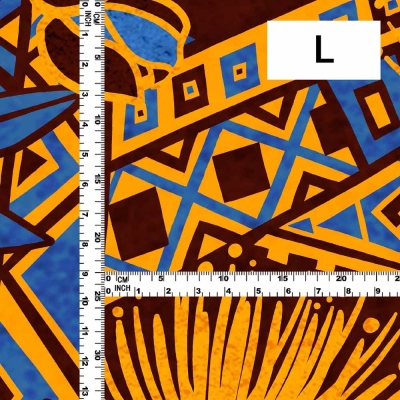 Hula Fabric / Kahiko & Lehua / JKH-680-ORLBL