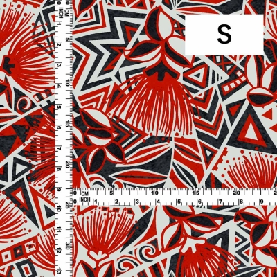 Hula Fabric / Kahiko & Lehua / JKH-680-RDBK