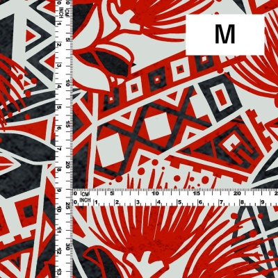 Hula Fabric / Kahiko & Lehua / JKH-680-RDBK
