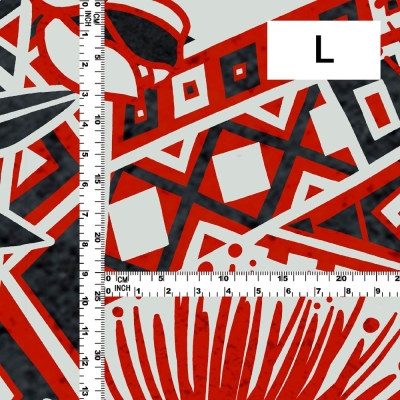 Hula Fabric / Kahiko & Lehua / JKH-680-RDBK