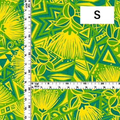 Hula Fabric / Kahiko & Lehua / JKH-680-YEGR