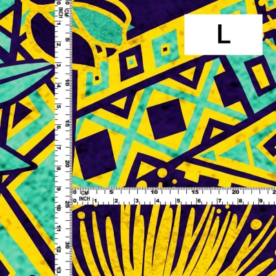 Hula Fabric / Kahiko & Lehua / JKH-680-YETBL