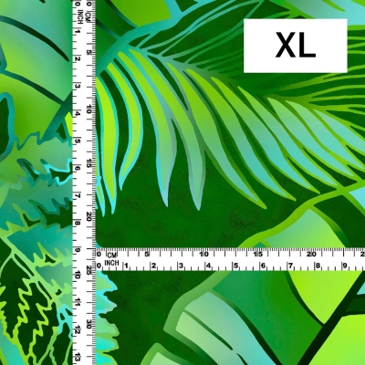 Hula Fabric / Hawaiian Leaf / JKH-682-DGR