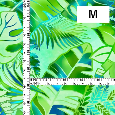 Hula Fabric / Hawaiian Leaf / JKH-682-GR