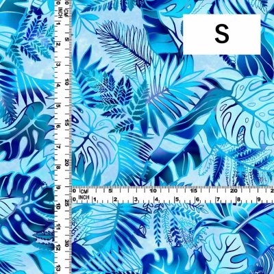 Hula Fabric / Hawaiian Leaf / JKH-682-LBL
