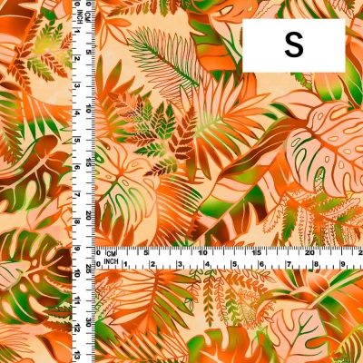 Hula Fabric / Hawaiian Leaf / JKH-682-OR