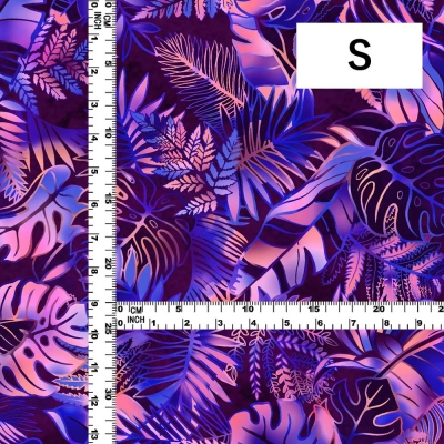 Hula Fabric / Hawaiian Leaf / JKH-682-PU