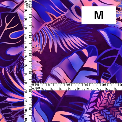 Hula Fabric / Hawaiian Leaf / JKH-682-PU
