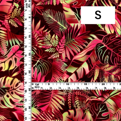Hula Fabric / Hawaiian Leaf / JKH-682-WI