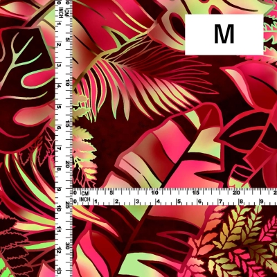 Hula Fabric / Hawaiian Leaf / JKH-682-WI