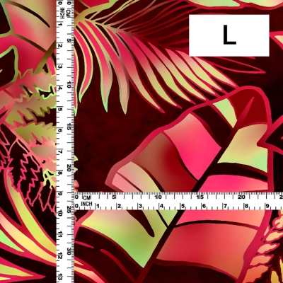Hula Fabric / Hawaiian Leaf / JKH-682-WI