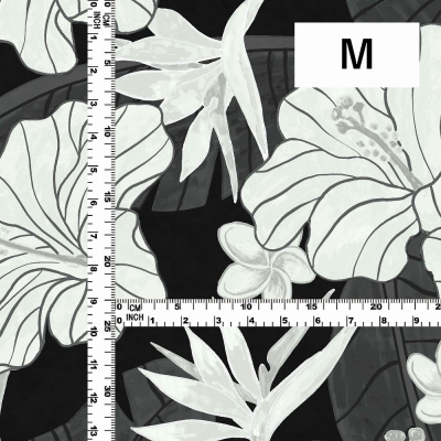 Hula Fabric / Hibiscus / JKH-684-BK
