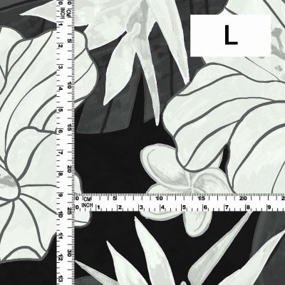 Hula Fabric / Hibiscus / JKH-684-BK