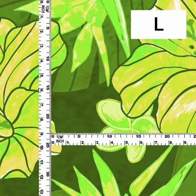 Hula Fabric / Hibiscus / JKH-684-GR