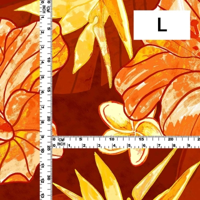 Hula Fabric / Hibiscus / JKH-684-OR
